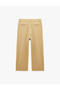 Comfortable Fit Gabardine Pleated Barrel Trousers with Cotton Pockets - 6