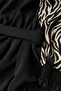 Zebra Patterned Long Length Hijab Dress - 5