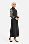 Zebra Patterned Long Length Hijab Dress - 2
