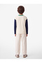 Printed Pocketed Color Block Cotton Crew Neck Long Sleeve T-Shirt - 5