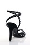 Black Stone Heeled Sandals 26036 - 4