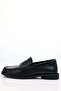 Black Leather Loafer 35507