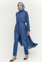 Kuşaklı Düğmeli Oversize Tunik