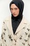 Çiçek Desenli Blazer Ceket - 4