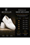 Ba0580 White Leather Men's Shoes - Laceless Belted High-Sole Easy-Clean Comfortable Casual Loafer Sneakers - 8