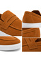 Ba0580 Taba Suede Men's Shoes - Laceless Belted High-Sole Comfortable Casual Loafer Sneakers - 6