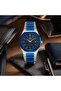 C1 Men’s Ultra-Thin Octagonal Stainless Steel Watch – Blue/Silver Case - 5