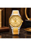 Legacy Men’s Analog Quartz Watch | Octagonal-Inspired Case, Date Display, Luminous-Style Hands & Integrated Metal Bracelet – Gold/Silver Case - 5
