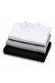 Girls' and Boys' 3-Piece Long Sleeve Half Turtleneck Bodysuit - Black, Gray, White - 4