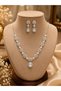 Floral AD Drop Necklace Set