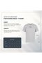 Men's Round Neck T-Shirt – 100% Combed Cotton, Grey Melange - 5