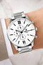 Steel Cord&Case Calendar Men Wrist Watch+Bracelet Silver-White Zmdk1133 - 4