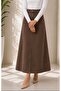 Medium Size Lycra Gabardine Skirt Antique Brown - 6