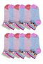 12 Pairs of Girls' Booties Short Socks Colorful Seasonal - 2