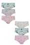 6-Pack Kota Girls' Slip Panties Colorful Patterned Empirme - 2