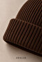 Wool Beret Women Men Unisex Winter Hat Brown - 3