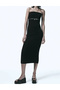 Rochie medie, Negru