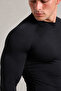 Basic Men's Long Sleeve Compression Body T-Shirt – Fitted Sports T-Shirt - 2