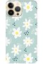 Apple iPhone 13 Pro Compatible Case Spring Flowers 10 Silicone Case (Printed)