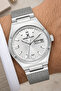 Steel Cord&Case Calendar Men Wrist Watch Bracelet Gift Silver-White Zmdk1203 - 4