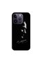 Apple iPhone 14 Pro Compatible Case Mustafa Kemal Atatürk Black Silicone Case (Printed)