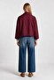 Short Poplin Trench Coat Lby0069 Bordo - 6