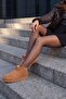 Women's Fur Lined Daily Boots Pasep Light Tan Suede - 3