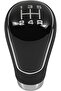 Isuzu d-max gear shift knob, 5-speed, black with diagram