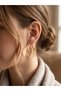 Women's Gold Double Hoop Earrings - Two Row Shiny Steel Earrings - Trendy Earring Styles