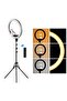 18 Inch 48W Dimmable Ring Shaped LED Light with Tripod Cell Phone Holder Black - 7