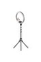 18 Inch 48W Dimmable Ring Shaped LED Light with Tripod Cell Phone Holder Black - 5