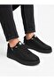 Men's Rubber Laced Water Resistant Non-Yellowing Sole Sneaker Shoes-Black - 2