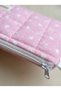 Powder Pink Tiny Hearts Patterned Zipper Pen Holder Glasses Case - 8