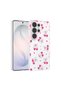 Galaxy S26 Ultra Case Flower and Bow Pattern Camera Raised Senk Premium