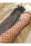 Black Long Polka Dot Transparent Tulle Bridal Gloves, Wedding, Engagement, Marriage, Costume Party Accessory - 5