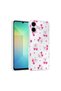 Galaxy A07 Case Flower and Bow Pattern with Camera Raised Brsa Premium