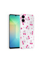 Galaxy A07 Case Flower and Bow Pattern with Camera Raised Senk Premium