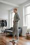 Men's Gray 3 Thread Hooded Fleece Tracksuit Set - 3