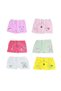 Elestan Printed Girls' Boxer Shorts-Colorful-Age 5/9.10 - 3