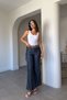Chain Tensel Wide-Leg Jean- Dark Blue - 5