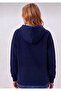 Cat Face Printed Oversized Men's Hooded Sweatshirt - 2