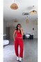 Red Slim Modal Athlete Shalwar Set - 2