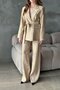 Gold Shiny Belted Suit - 3