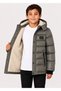 5-14 Years Old Boys and Girls Plush Hooded Zippered Snap-Off Hooded Inflatable Winter Coat - 2