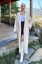 Beige Cuff Detailed Coat