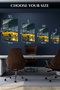 Yellow Classic Coupe Garage Metal Wall Art - 6