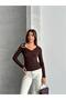 Pleated Accessory Detailed Blouse - 2