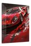 Red Classic Sports Car Abstract Metal Wall Art