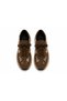 Women's Brown Sneaker Patterned Lace-Up Casual Comfortable Sports Shoes - 3