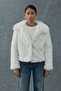 Ecru Fur Short Coat - 6